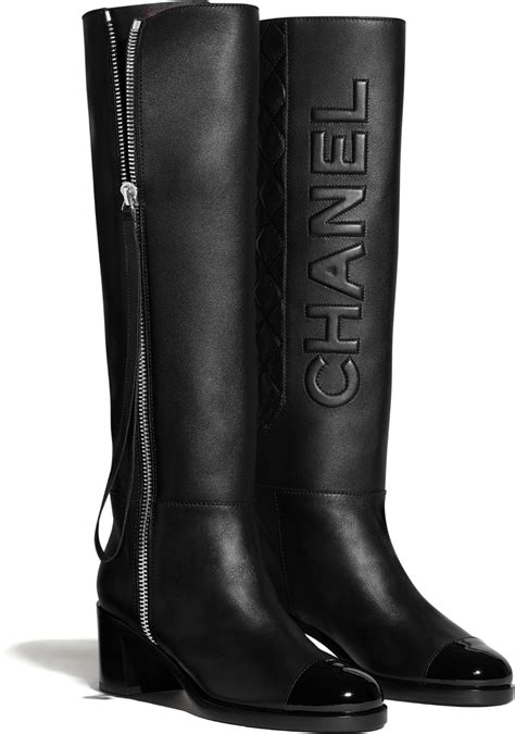 chanel knee high boots flowers|Chanel high heel boots.